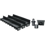 Mea - pack de 3 : caniveau extérieur avec grille à fente en pp recyclé classe a15 park - caniveaux pour ... Mea - pack de 3 : caniveau extérieur avec grille à fente en pp recyclé classe a15 park - caniveaux pour ...