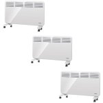 Pack 3 convecteurs mobile ou fixe radiateur à convection quickfix 2000 - 2000 w, ultra plat, chauffage ... Pack 3 convecteurs mobile ou fixe radiateur à convection quickfix 2000 - 2000 w, ultra plat, chauffage ...