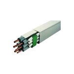 Goulotte plastique rigide 2 m ? largeur 110 mm ? hauteur 75 mm ? blanc cr�me ral 9001 ? installation ...
