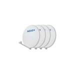 Pack de 4 paraboles 65 easy acier + lnb