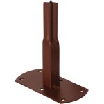 Pack 4 pieds tube car20 � visser fer vieilli 13x6x12 cm