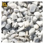 Pack 400kg gravier de marbre blanc de carrare � 12 / 16 mm (16 sacs x 25kg) - livraison standard