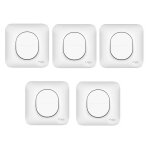 Pack de 5 inter va - et - vient 10a encastr blanc connexion auto complet avec plaque fixation vis / ...