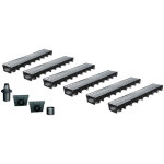 Mea - pack de 6 : caniveau extérieur avec grille passerelle en acier galvanisé a15 park - caniveaux pour ... Mea - pack de 6 : caniveau extérieur avec grille passerelle en acier galvanisé a15 park - caniveaux pour ...