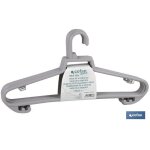 Pack de 6 cintres en plastique pour v�tements antid�rapants en plusieurs couleurs dimensions 38 x 18 ...