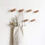 Pack de 6 patres murales rondes en bois, patres murales en bois