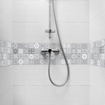 Ambiance - sticker - 6 stickers adh�sifs frises carrelages autocollant frises mosa�que carreaux de ciment ...