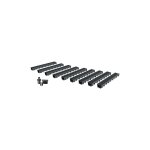 Mea - pack de 9 : caniveau extérieur avec grille en plastique recyclé noir park - caniveaux pour terrasse, ... Mea - pack de 9 : caniveau extérieur avec grille en plastique recyclé noir park - caniveaux pour terrasse, ...