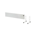 Adax - pack radiateur lectrique blanc - 800 w - 1050x200x90mm - neo basic nl08 kdt - pieds pour radiateur ...