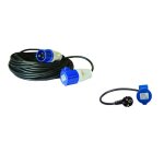 Pack antarion rallonge lectrique 15m p17 + adaptateur femelle pour camping - car