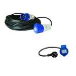 Antarion - pack rallonge electrique 15m prise p17 + adaptateur femelle p17 - 230v 1. 5. m pour camping ... Antarion - pack rallonge electrique 15m prise p17 + adaptateur femelle p17 - 230v 1. 5. m pour camping ...