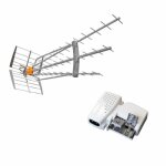 Televes pack antenne dat hd boss lr lte700 (c. 21 - c. 48) gain 47dbi tnt uhf + alimentation 24v