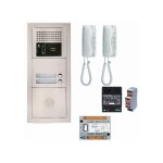 Pack audio gtba2e avec 2 boutons et 2 postes gt1d pr�programm�s, platine de rue encastr�e - aiphone - ...