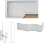 Jacob delafon - pack baignoire bain douche 150 x 80 neo version gauche + pare bain chromé + tablier Jacob delafon - pack baignoire bain douche 150 x 80 neo version gauche + pare bain chromé + tablier