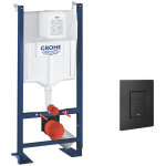 Pack bti autoportant rapid sl + plaque de commande double touche, technologie anti - empreintes, noir ...