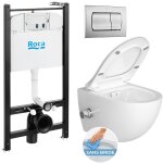 Swiss aqua technologies pack bti - support roca active + wc sans bride avec fonction bidet thermostatique ...
