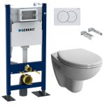 Pack bati - support geberit autoportant duofix + wc sans bride vitra normus spinflush + abattant softclose ...