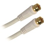 Pack cable satellite fiche f male apm 10m + adaptateur fiche f vers antenne coax