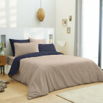 Univers decor - pack complet 6 pièces lin / marine réversible housse de couette pour lit 180 x 200 cm ... Univers decor - pack complet 6 pièces lin / marine réversible housse de couette pour lit 180 x 200 cm ...
