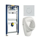 Pack complet bâti support urinoir geberit et urinoir geberit renova blanc alimentation arrière Pack complet bâti support urinoir geberit et urinoir geberit renova blanc alimentation arrière