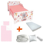 Bebegavroche - pack complet premium lit enfant koala lit + matelas & parure + couette + oreiller