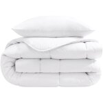 Pack couette mi - saison 350g et oreiller �co naturel moelleux enveloppe coton bio someo 140x200