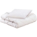 Pack bio couette 100x140cm + oreiller 40x60cm - mon p'tit dodo - chaude - 100% polyester fibre creuse ... Pack bio couette 100x140cm + oreiller 40x60cm - mon p'tit dodo - chaude - 100% polyester fibre creuse ...