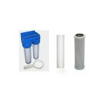 Desineo - pack de filtration d'eau double porte filtre plus filtre anti sdiment 10 microns et filtre ...