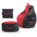 Happers - pack gamer rouge : pouf gamer pro + repose - pieds + coussin pack gamer pro rouge Happers - pack gamer rouge : pouf gamer pro + repose - pieds + coussin pack gamer pro rouge