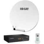 Hdsat - pack parabole satellite fibre composite blanche 60cm + lnb single + décodeur satellite astra ... Hdsat - pack parabole satellite fibre composite blanche 60cm + lnb single + décodeur satellite astra ...