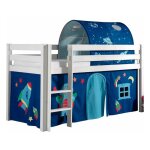 Paris prix - pack - lit enfant, tente & tunnel 'pino astronaute ii' blanc
