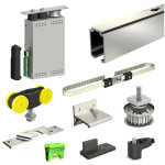 Slid'up by mantion - pack motorisation slid'up m200 pour 1 porte coulissante en bois - radio