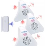 Pack multi - alerte d'ouverture sans - fil 300m - détecteur autonome + 3 carillons on / off 35 mélodies ... Pack multi - alerte d'ouverture sans - fil 300m - détecteur autonome + 3 carillons on / off 35 mélodies ...