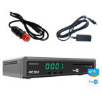 Pack optex r�cepteur tv satellite hd enregistreur usb + carte fransat pc7 + cable 12v + d�port ir