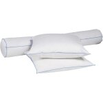 Someo - pack oreiller et traversin moelleux / ferme duvet de canard anti - allergènes 90 Someo - pack oreiller et traversin moelleux / ferme duvet de canard anti - allergènes 90
