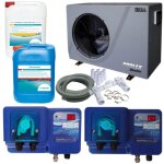 Poolex - pack pompe  chaleur piscine silverline fi 150 + appareils de rgulation + produits piscine ...