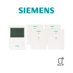 Pack programmateur fil pilote 4 ordres 3 zones + 4 rcepteurs rde100. 1fprfs + 4rcr100fprf siemens