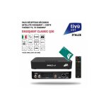Pack récepteur décodeur satellite digiquest classic q30 + carte tivùsat tv, 72 chaines italiennes, hd, ... Pack récepteur décodeur satellite digiquest classic q30 + carte tivùsat tv, 72 chaines italiennes, hd, ...
