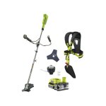 Ryobi - pack dbroussailleuse 18v one + obc1820b - 1 batterie 4. 0ah - 1 chargeur 2. 0ah rc18120 - 140 ...