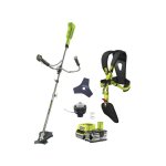 Ryobi - pack dbroussailleuse 18v one + obc1820b - 1 batterie 5. 0ah - 1 chargeur 2. 0ah rc18120 - 150 ...