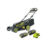 Ryobi - pack tondeuse 36v lithiumplus brushless ry36lmx51a - 2 batteries 36v lithiumplus 4. 0ah - 6. ...