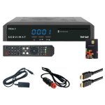 Pack servimat rcepteur satellite full hd + carte tntsat v6 + cble hdmi + cble 12v + dport ir