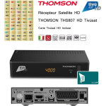 Pack tiv�sat r�cepteur satellite hd - thomson ths807 hd + carte tiv�sat hd activation comprise - dvb ...