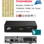 Pack tiv�sat r�cepteur satellite hd - thomson ths807 hd + carte tiv�sat hd activation comprise - dvb ...