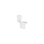 Anconetti - pack wc ancoflash blanc - sortie horizontale - charnires abattant inox