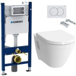 Pack wc bati - support geberit duofix + cuvette suspendue vitra s50 avec bride + abattant soft close ...