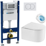 Pack wc bati - support + wc sans bride tornado swiss aqua technologies + abattant softclose + plaque ...