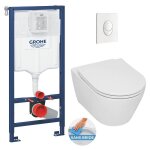 Pack wc bti - support rapid sl + wc sans bride serel sp26, fixations invisibles + abattant softclose ...