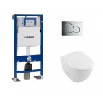 Pack wc geberit up320 + cuvette villeroy et boch subway 2. 0 + plaque sigma chrom brillant