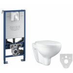 Pack wc rapid slx autoportant avec cuvette rimless bau ceramic version abattant: abattant standard - ...